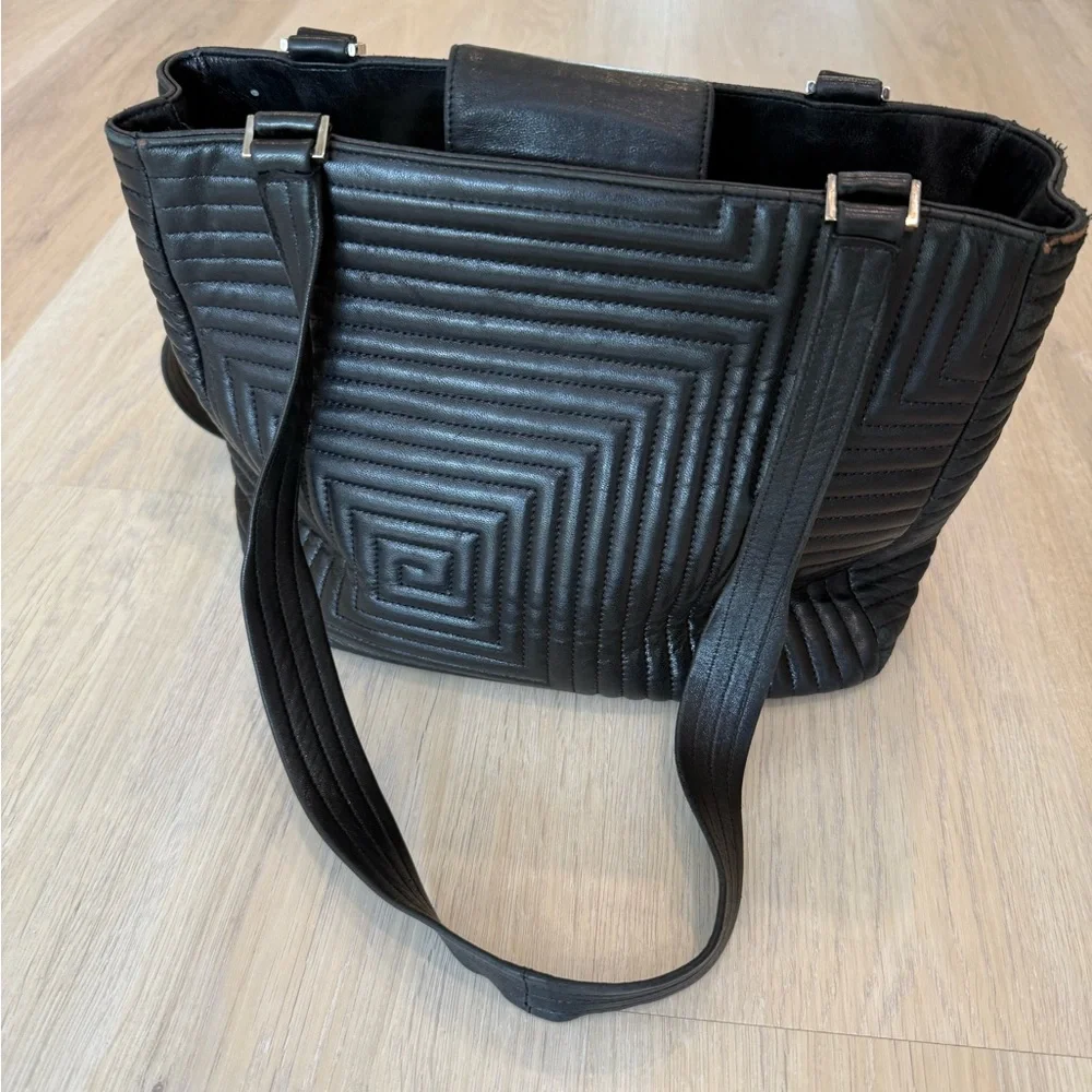 Bally Italian Quilted Leather Tote - Picture 6 of 16